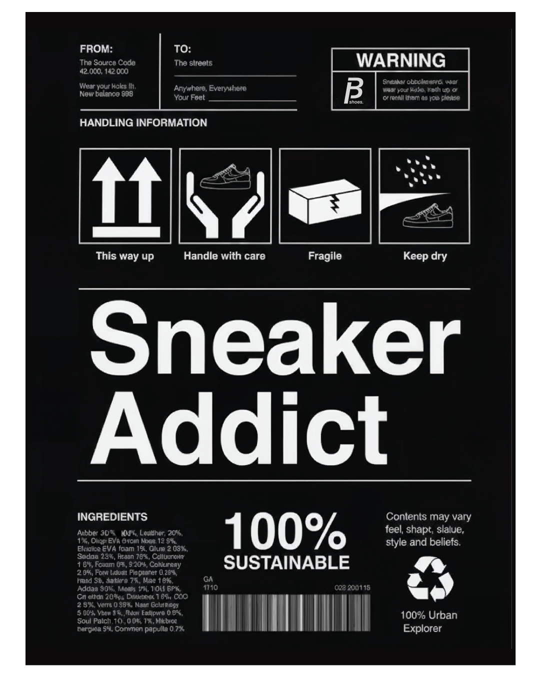 Cuadro Sneaker Addict – Arte Urbano para Coleccionistas