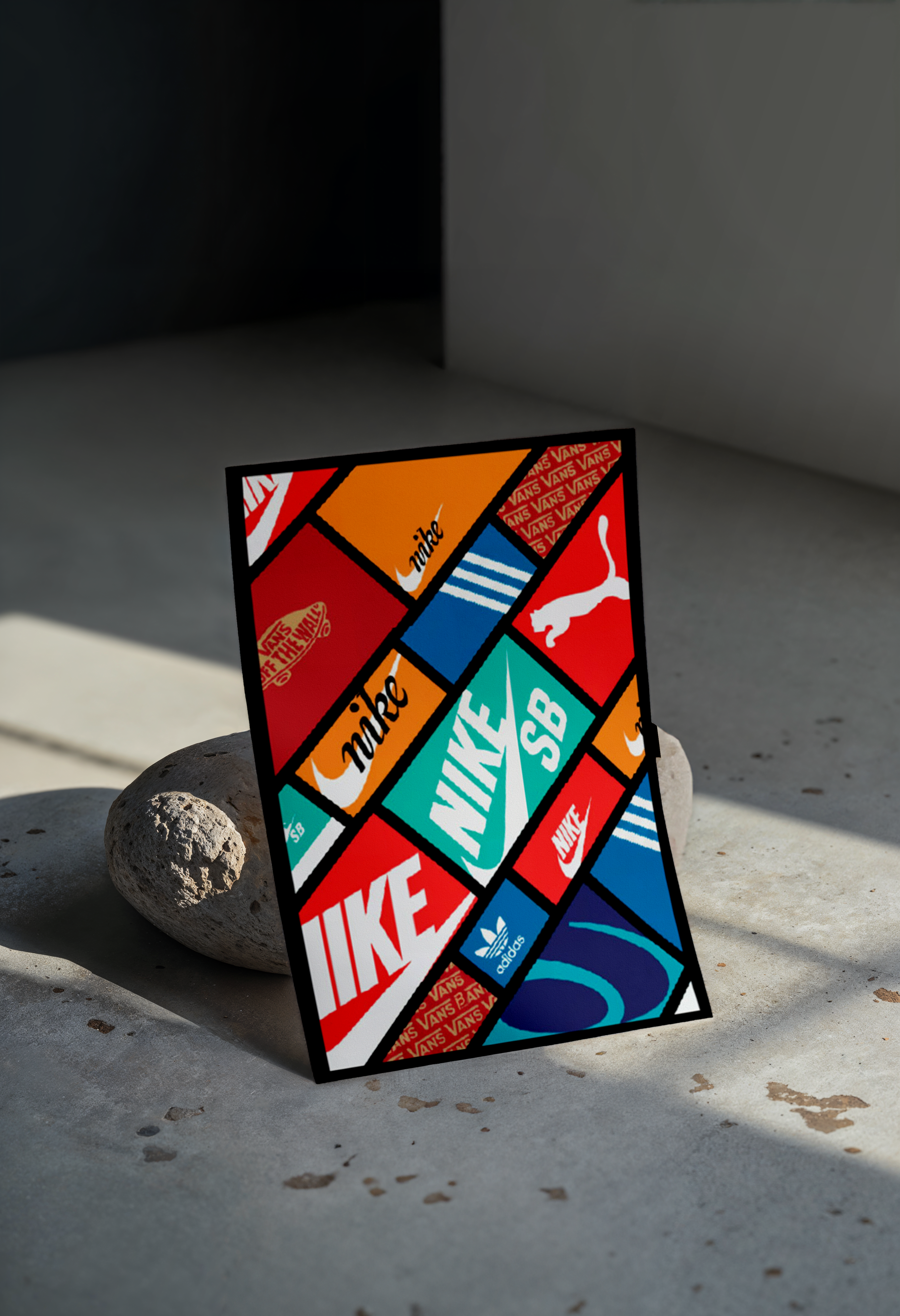 Cuadro Sneaker Mosaic – Arte Urbano Multimarca Color