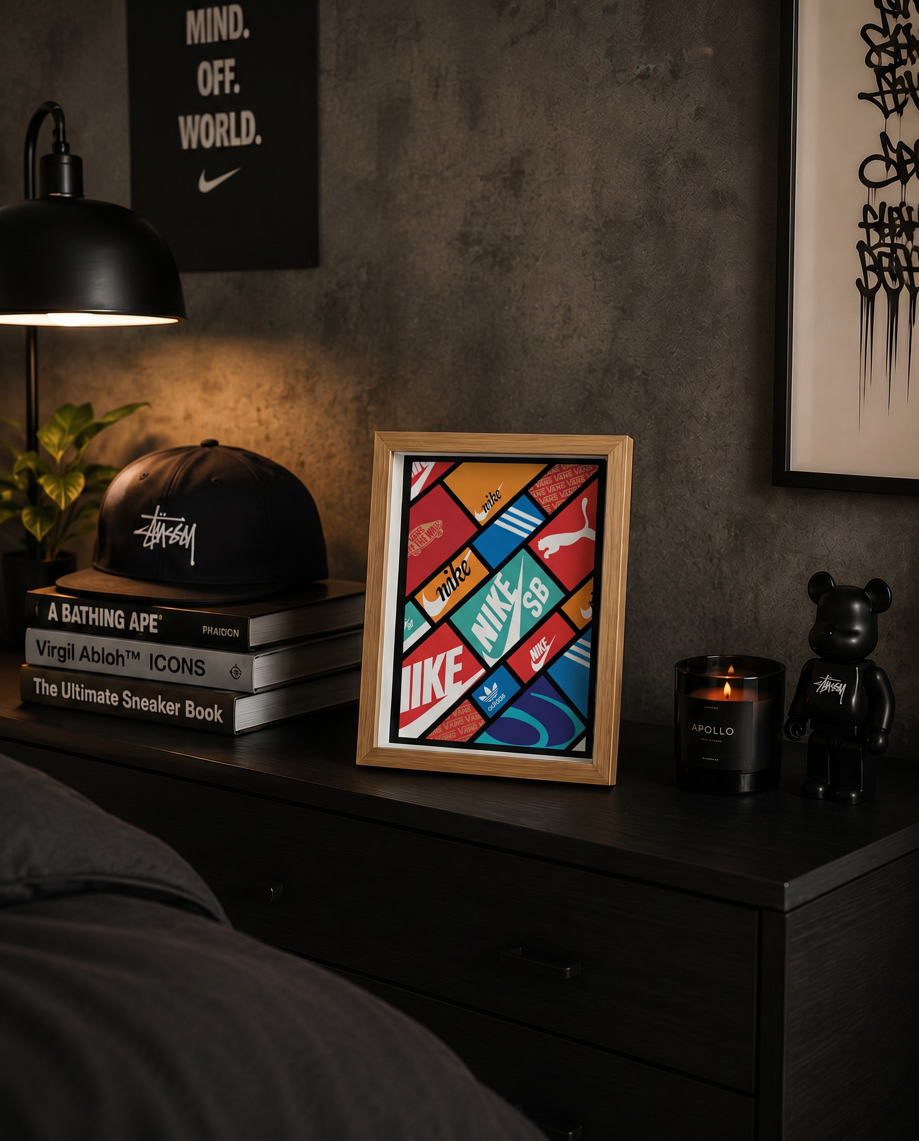 Cuadro Sneaker Mosaic – Arte Urbano Multimarca Color