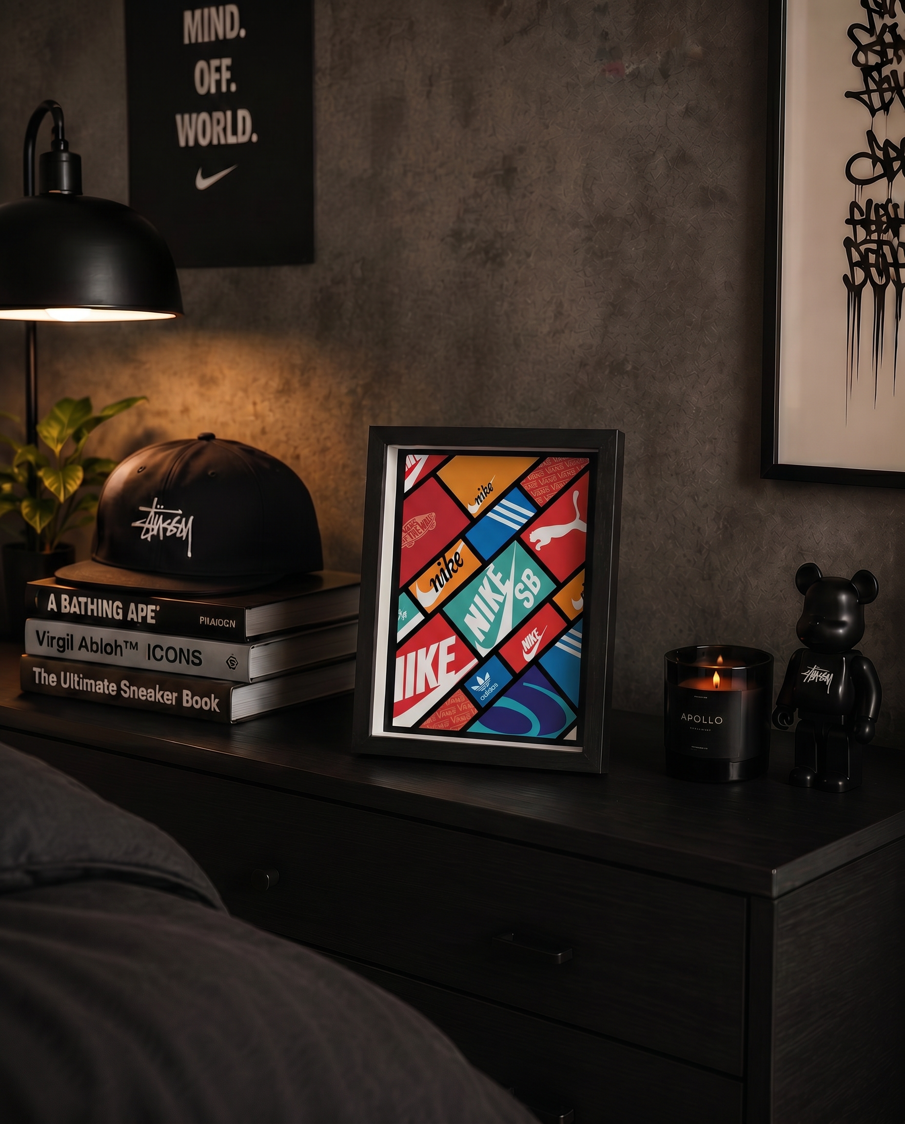 Cuadro Sneaker Mosaic – Arte Urbano Multimarca Color