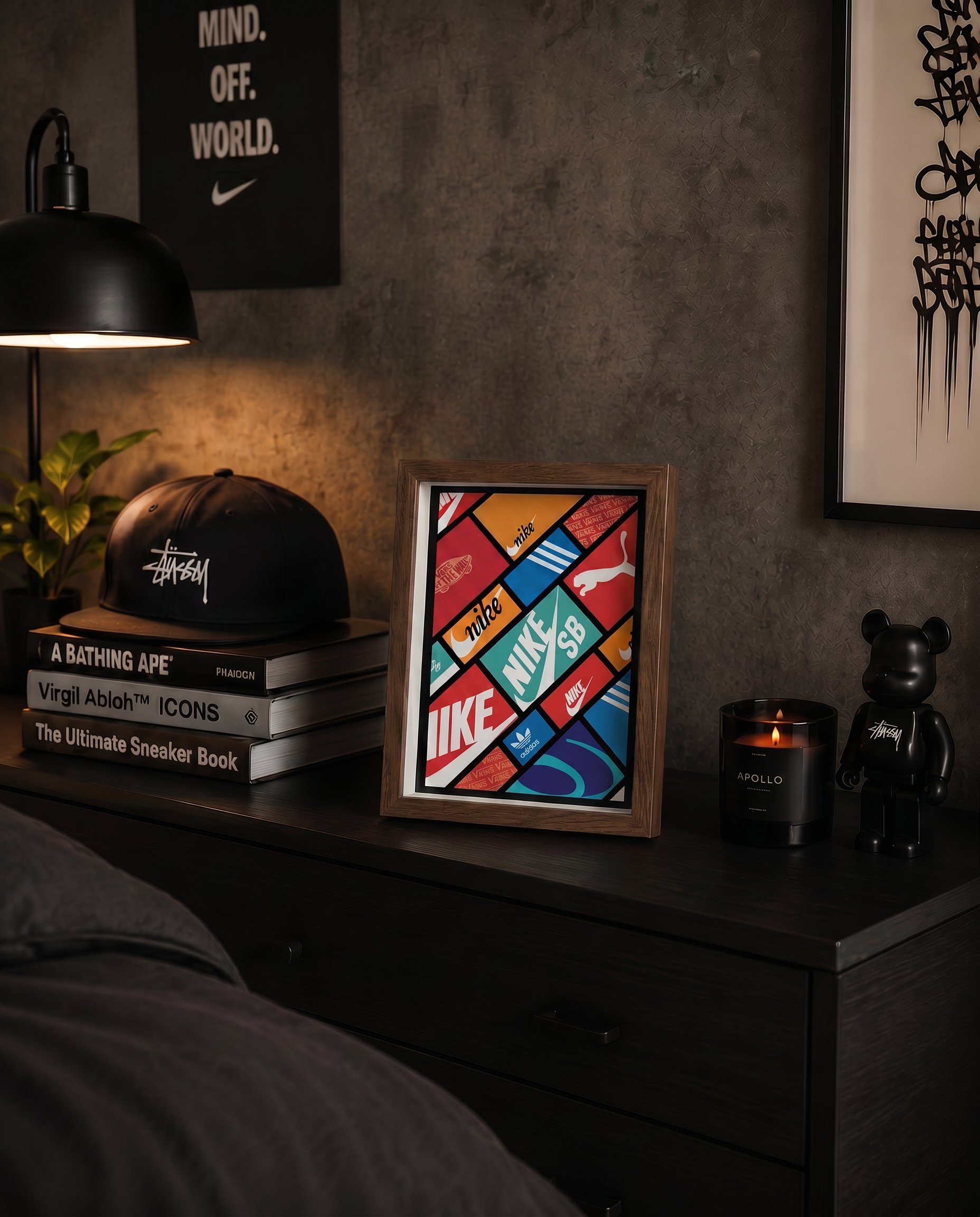 Cuadro Sneaker Mosaic – Arte Urbano Multimarca Color