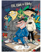 Cuadro Ed, Edd n Eddy Streetwear – Arte Sneaker Urbano