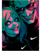 Cuadro Harley Queen x Joker Nike – Arte Urbano Neón