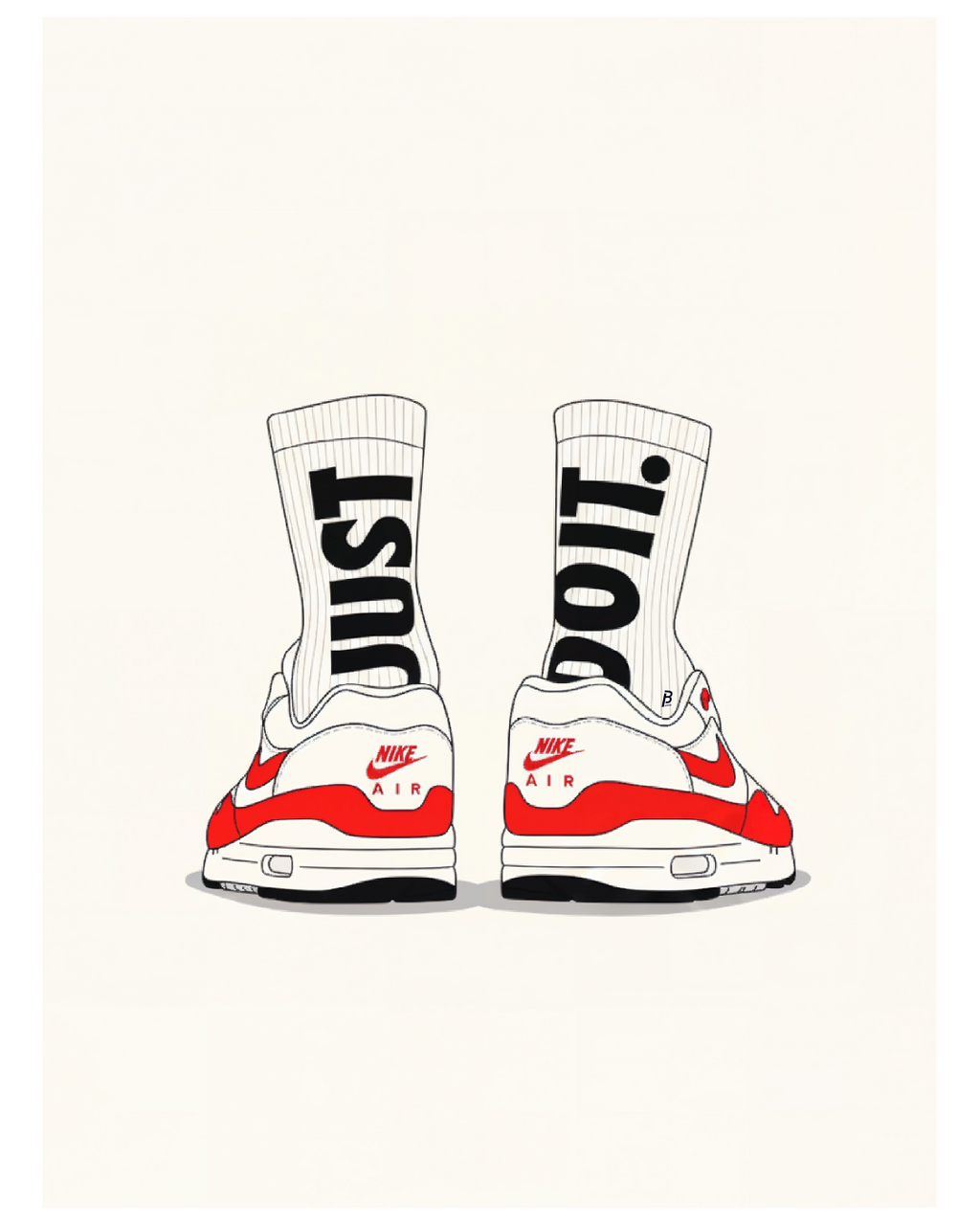 Cuadro Nike Air Just Do It – Arte Sneaker Minimalista