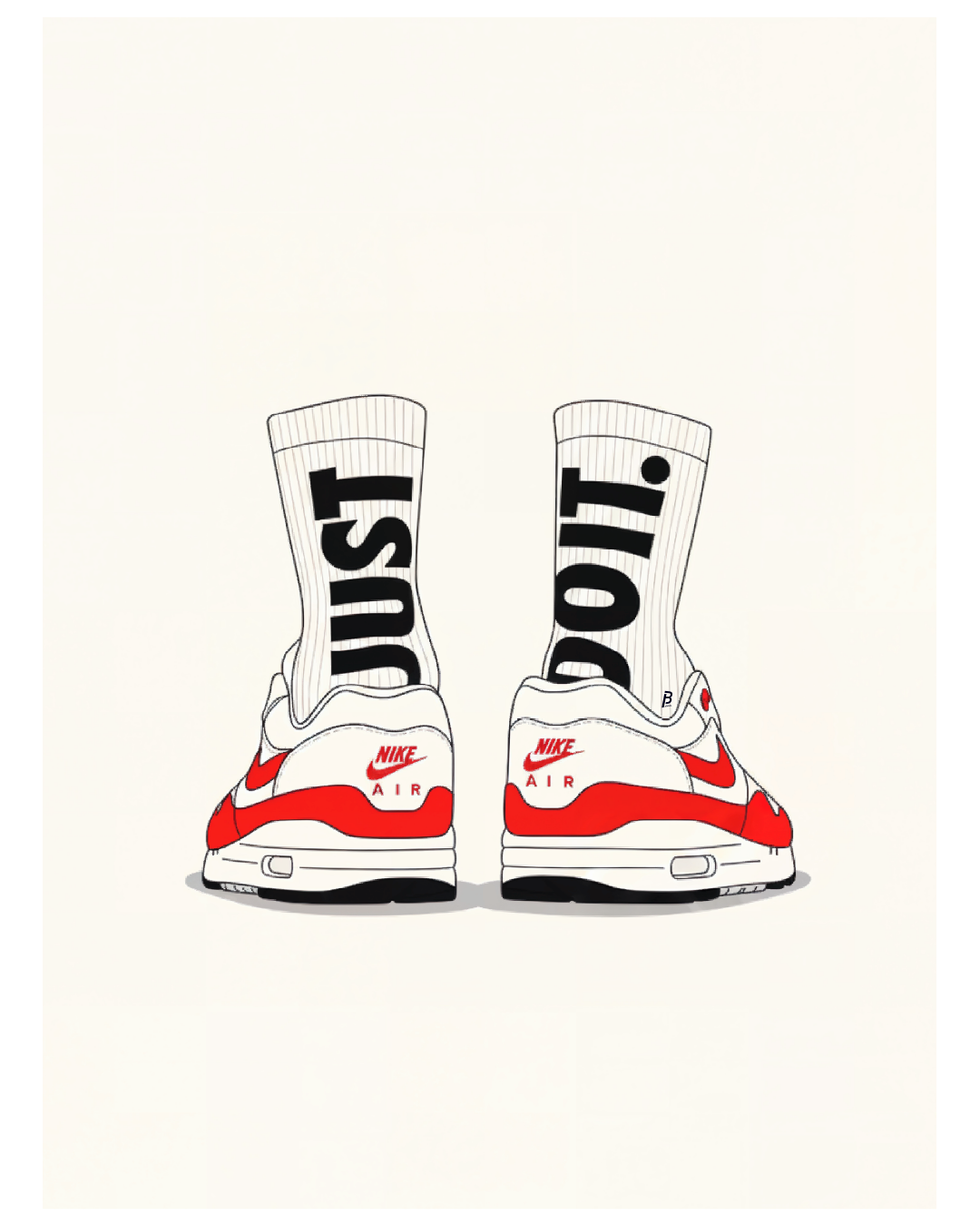 Cuadro Nike Air Just Do It – Arte Sneaker Minimalista