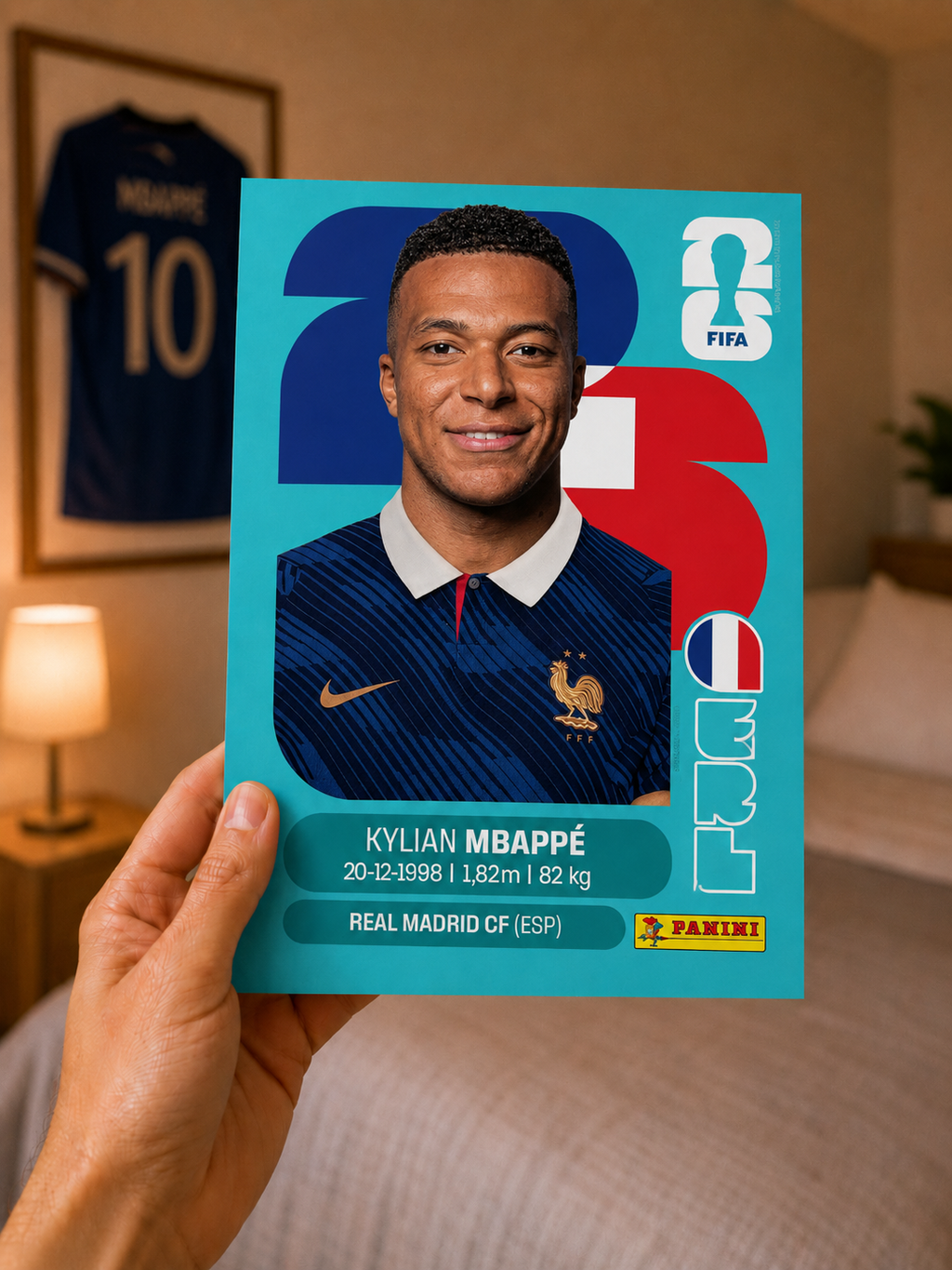 Kylian Mbappé Francia | Lámina Mundial 2026 15x20