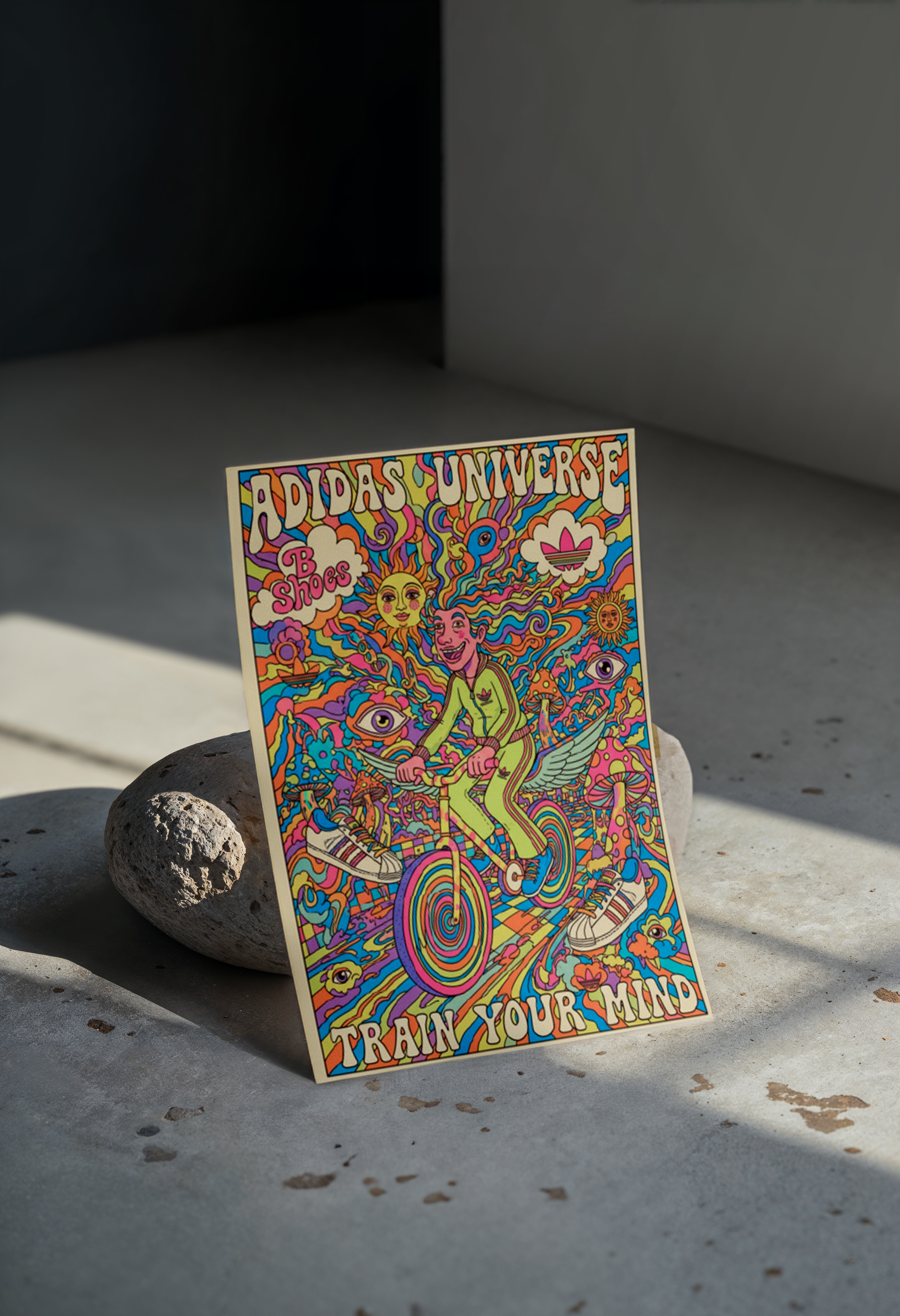 Cuadro Adidas Universe Train Your Mind – Arte Psicodélico
