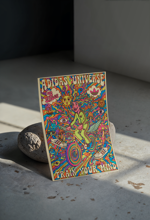 Cuadro Adidas Universe Train Your Mind – Arte Psicodélico