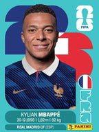 Kylian Mbappé Francia | Lámina Mundial 2026 15x20