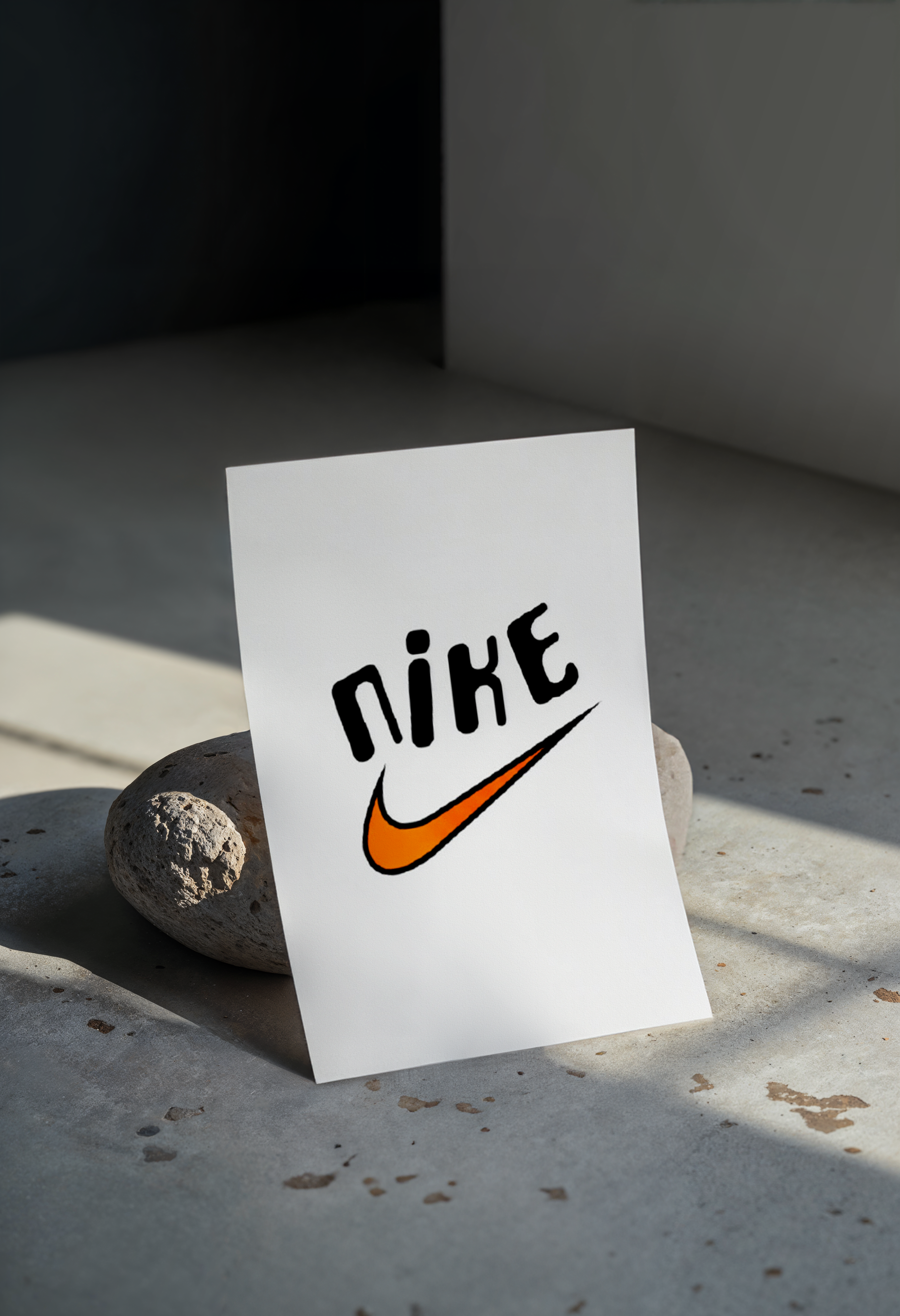 Cuadro Nike Vintage Swoosh – Arte Minimalista Urbano