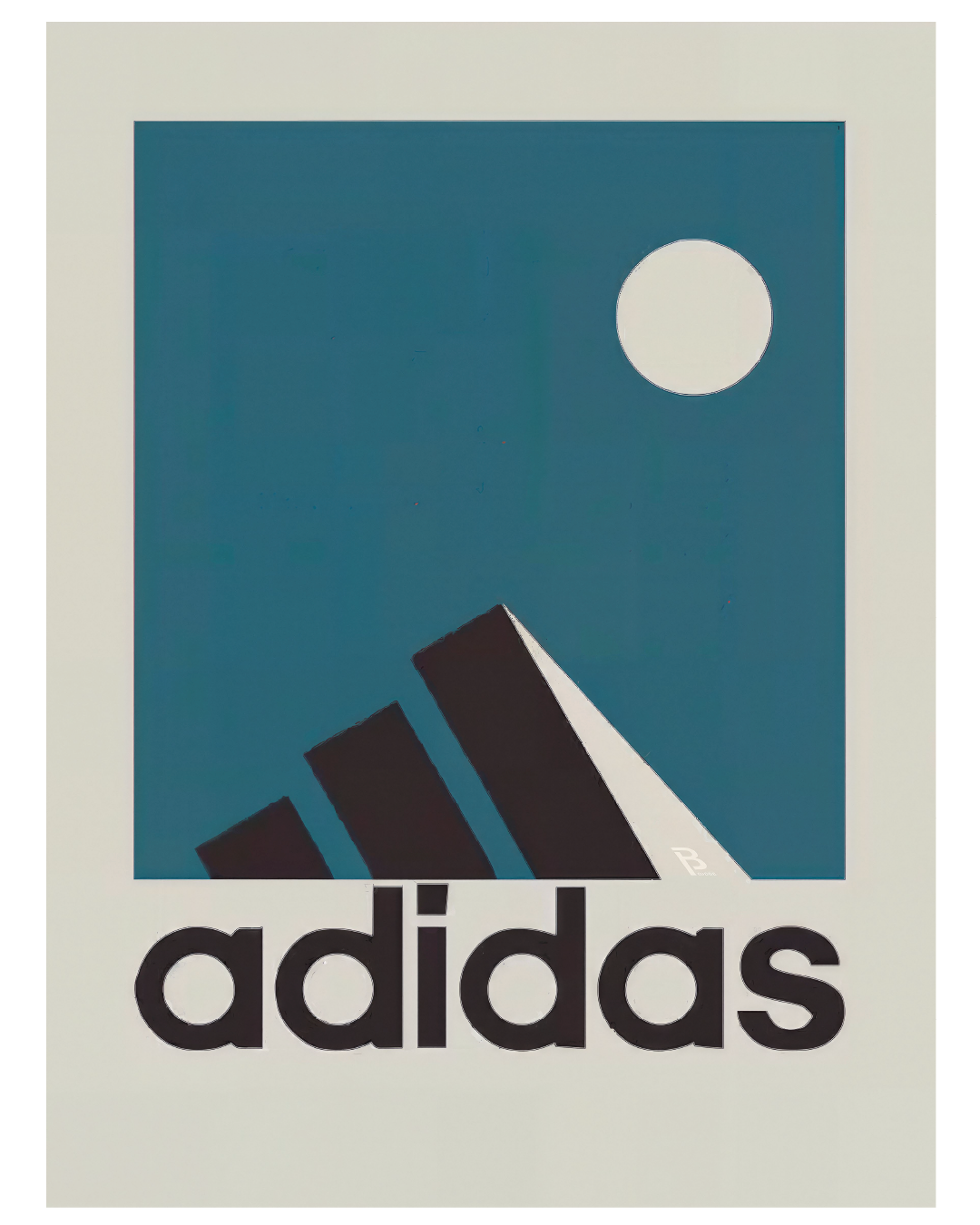 Cuadro Adidas Minimal – Arte Geométrico Urbano