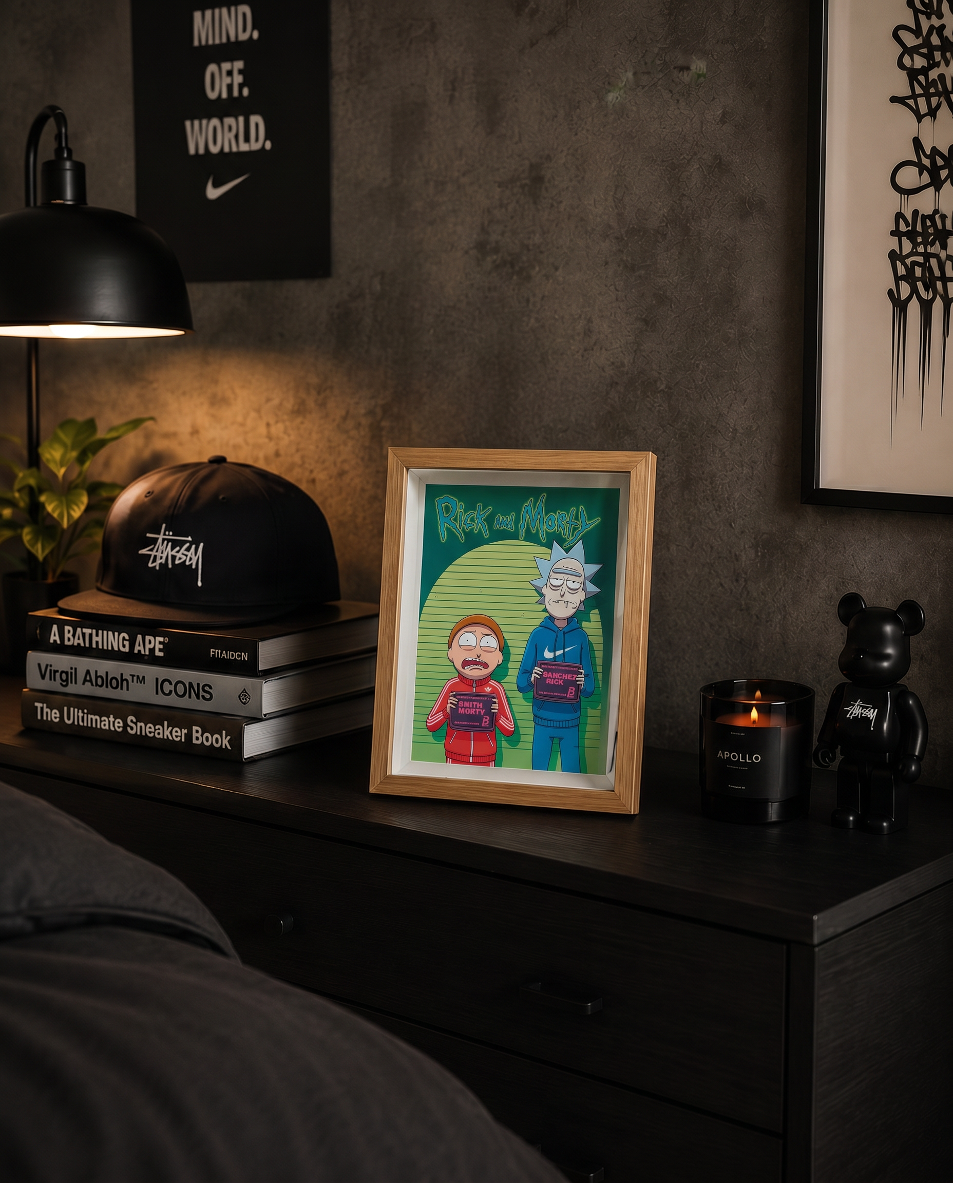 Cuadro Rick and Morty Adidas Nike – Arte Urbano Pop