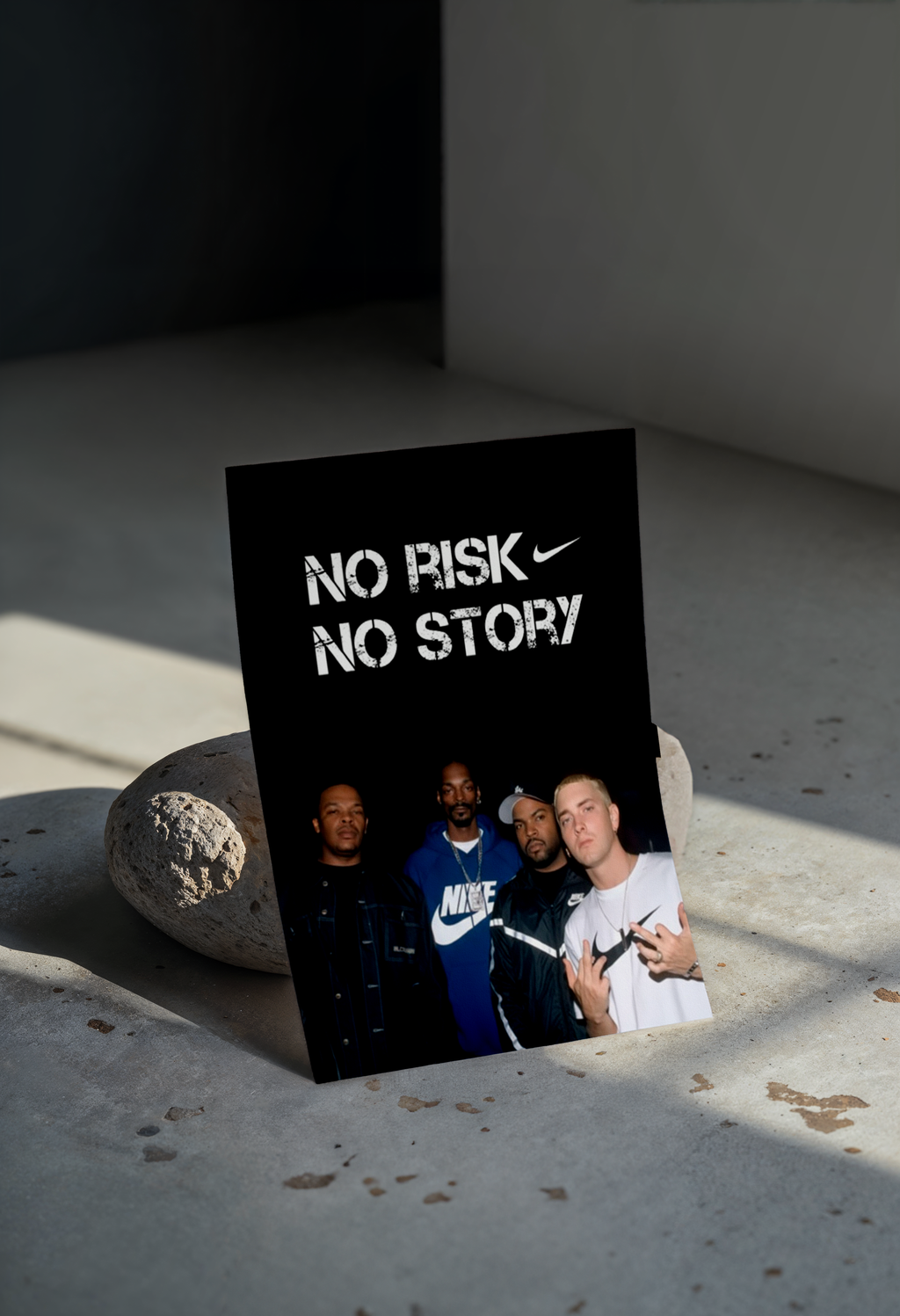 Cuadro Nike No Risk No Story  – Arte Hip Hop Urbano