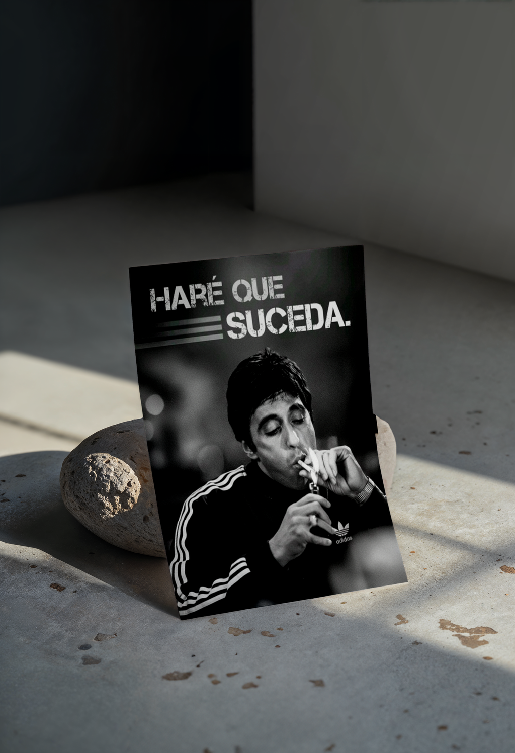 Cuadro Scarface Haré Que Suceda Adidas – Arte Urbano de Cine