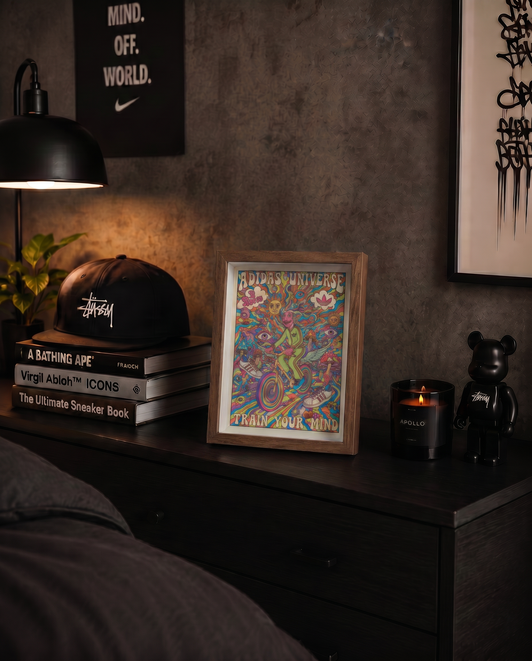 Cuadro Adidas Universe Train Your Mind – Arte Psicodélico