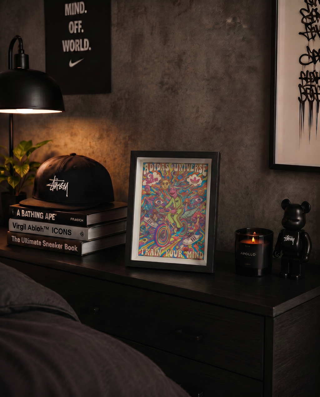 Cuadro Adidas Universe Train Your Mind – Arte Psicodélico