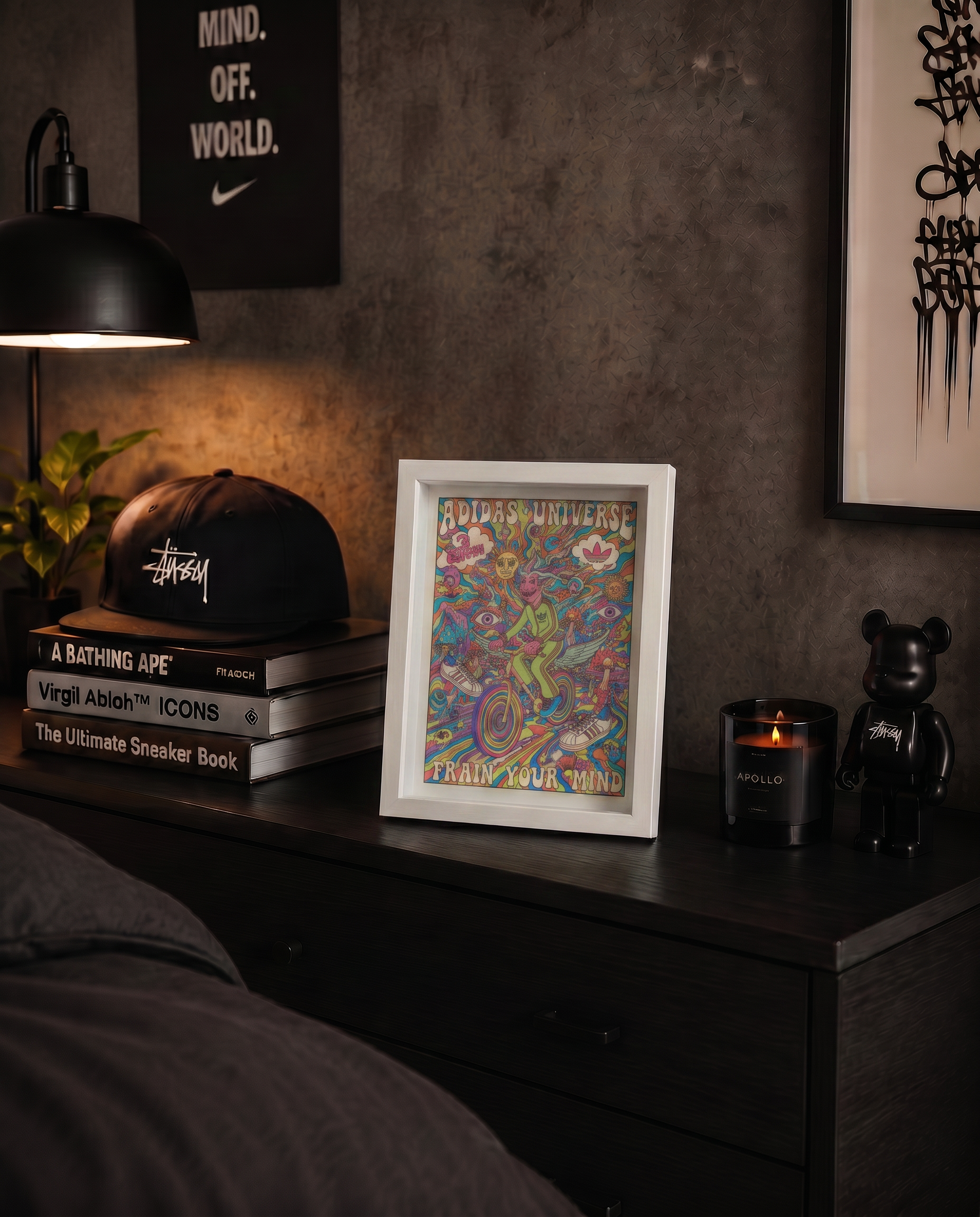 Cuadro Adidas Universe Train Your Mind – Arte Psicodélico