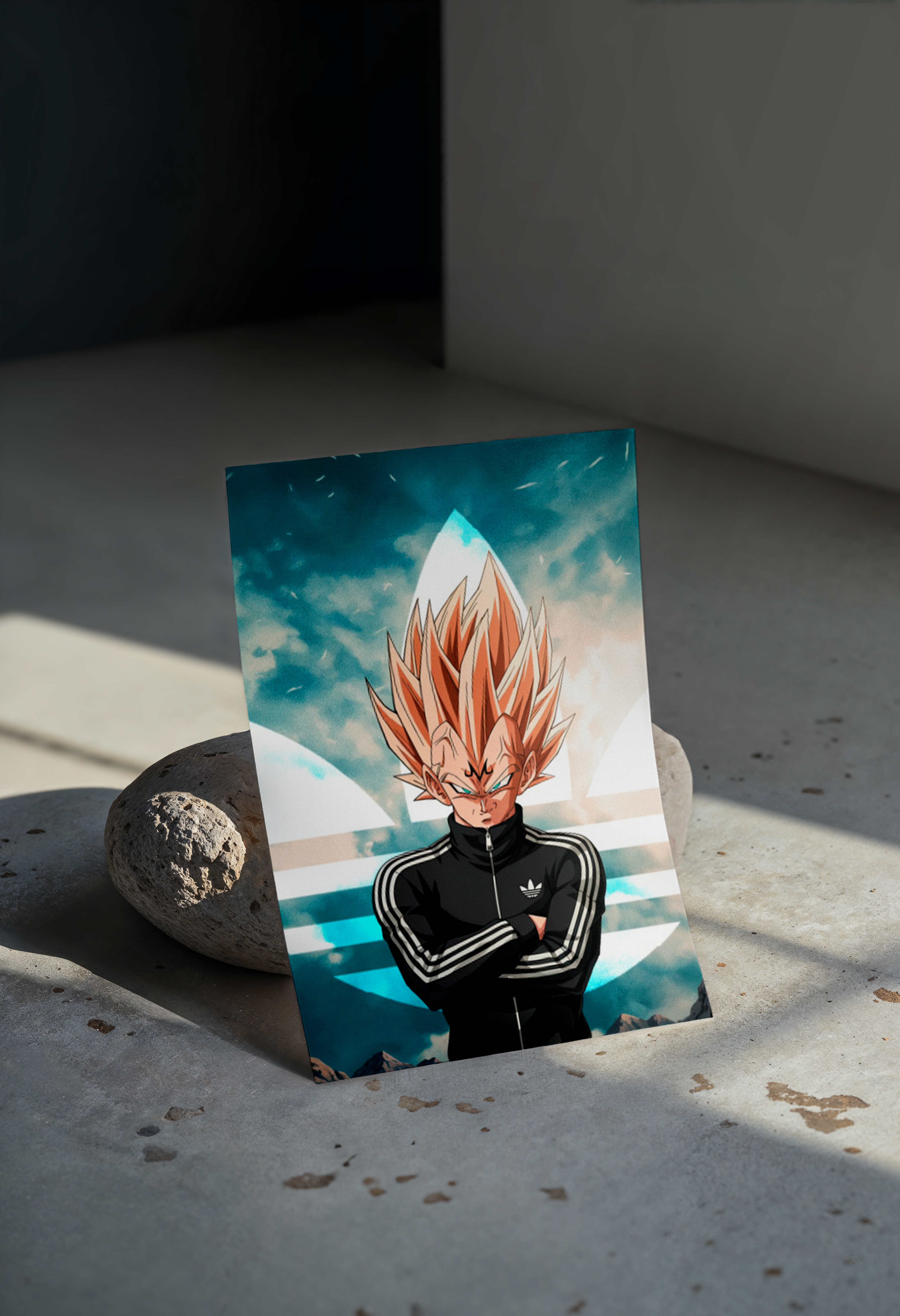 Cuadro Vegeta Adidas – Arte Anime Urbano Dragon Ball