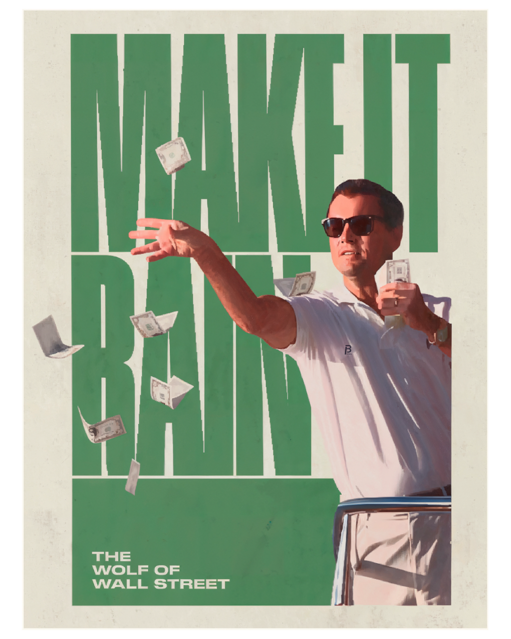 Cuadro The Wolf of Wall Street – Make It Rain Poster