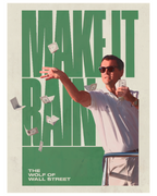 Cuadro The Wolf of Wall Street – Make It Rain Poster