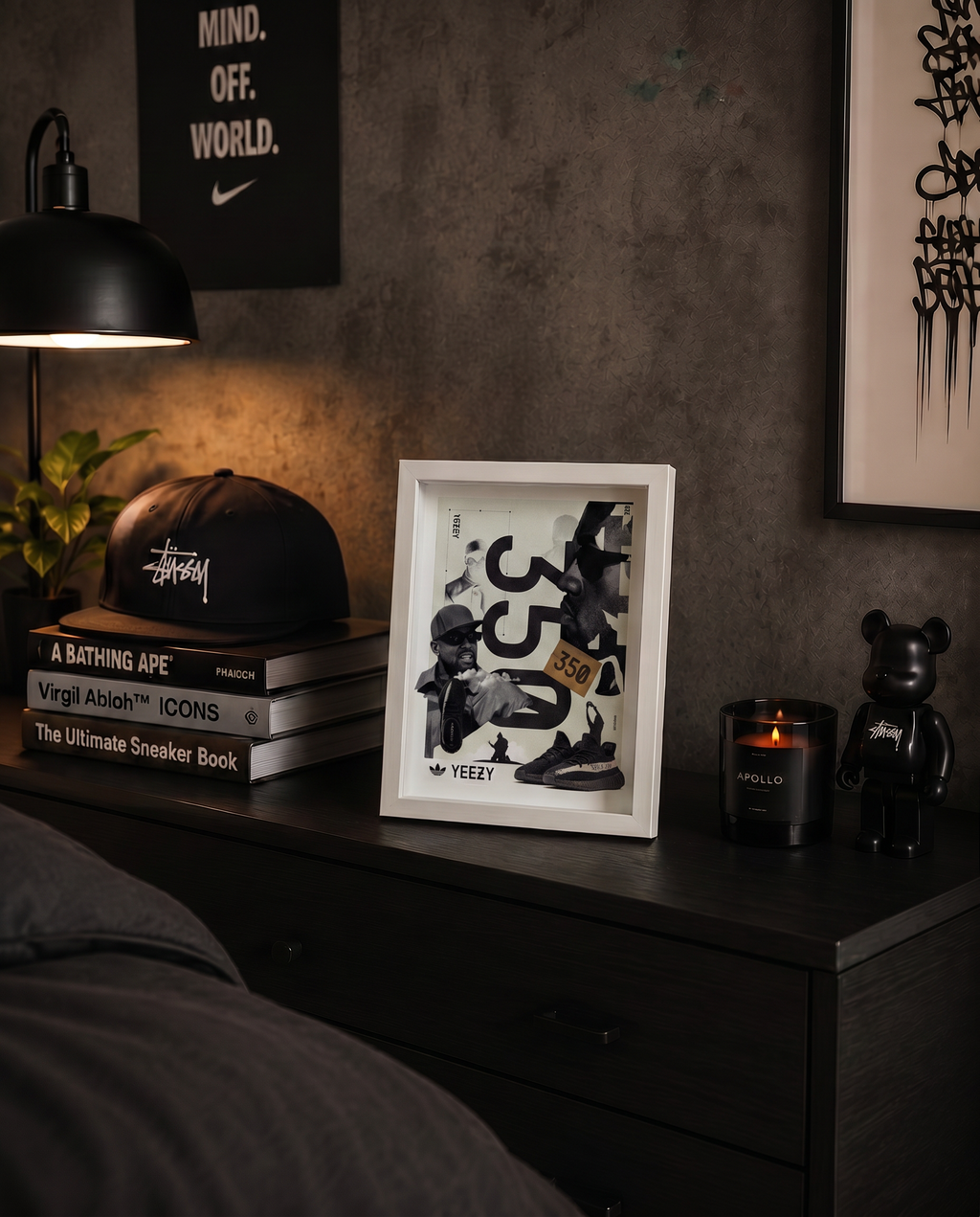 Cuadro Yeezy 350 Adidas – Arte Urbano Sneaker Collage