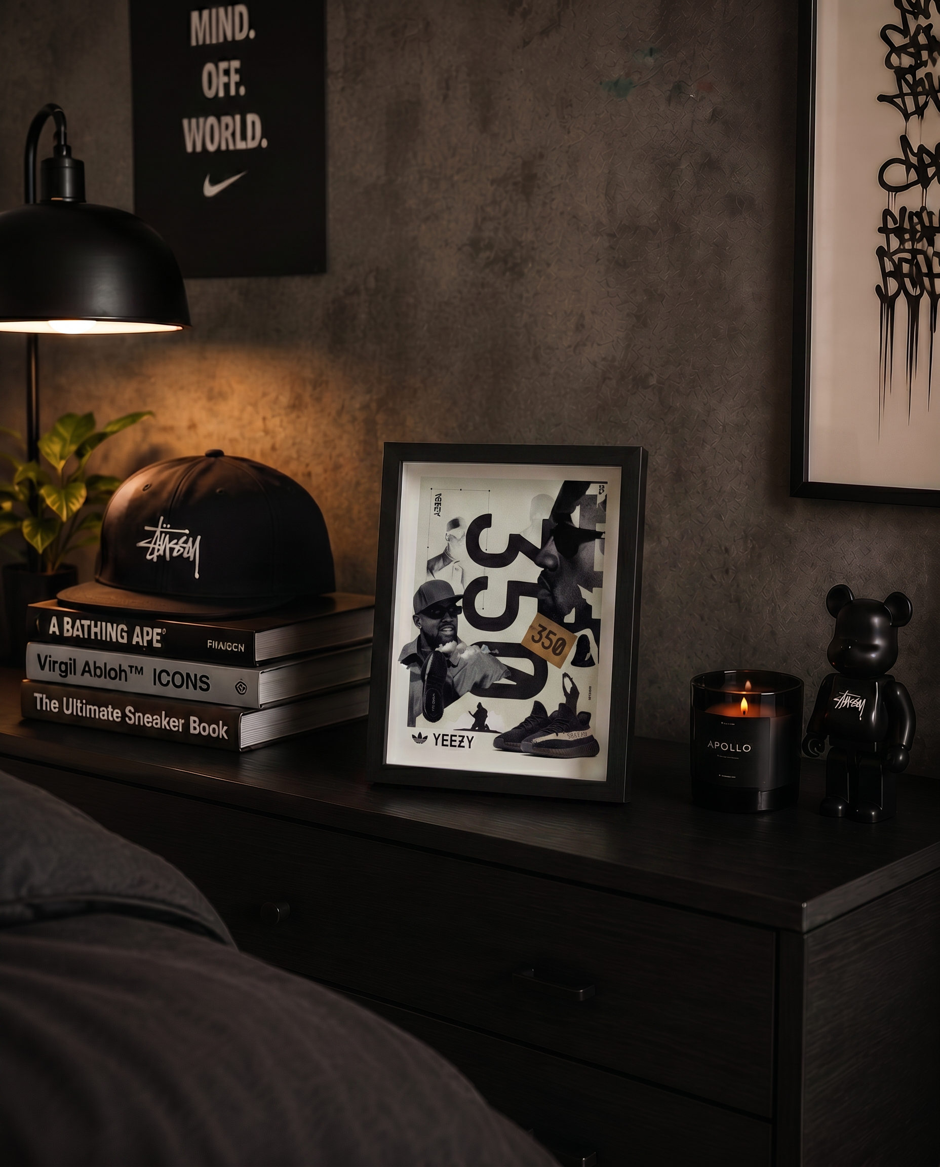 Cuadro Yeezy 350 Adidas – Arte Urbano Sneaker Collage