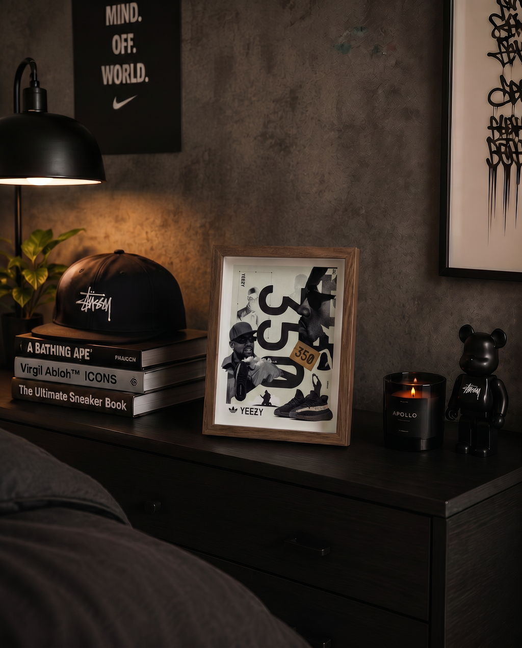 Cuadro Yeezy 350 Adidas – Arte Urbano Sneaker Collage