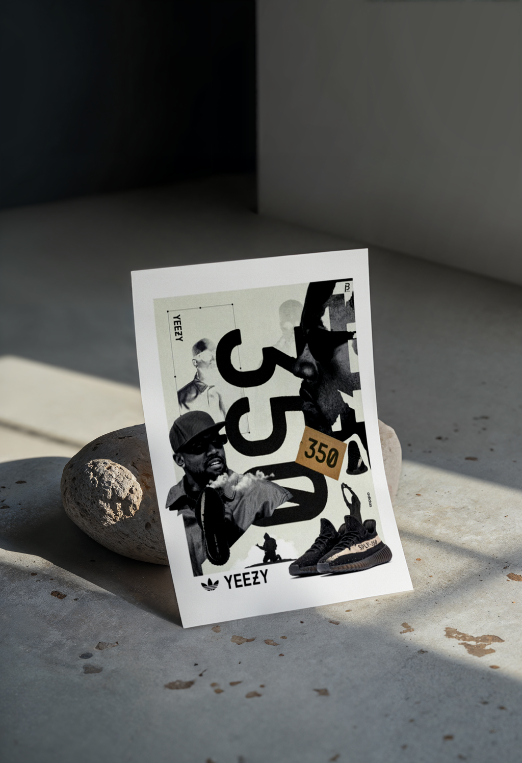 Cuadro Yeezy 350 Adidas – Arte Urbano Sneaker Collage