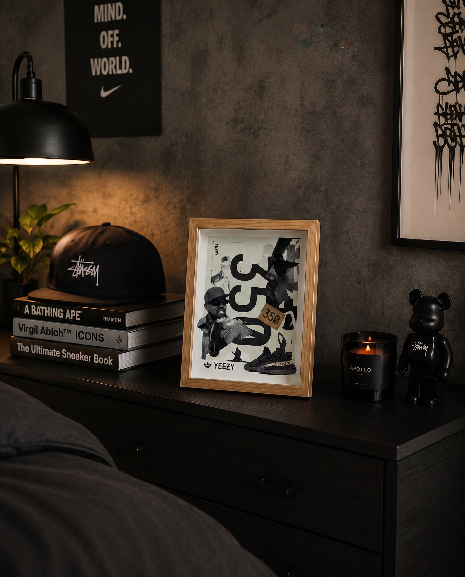 Cuadro Yeezy 350 Adidas – Arte Urbano Sneaker Collage