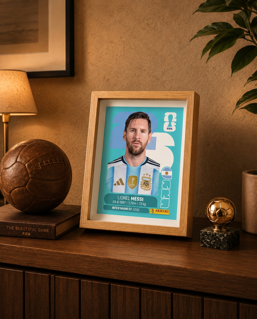 Lionel Messi Argentina | Lámina Mundial 2026 15x20