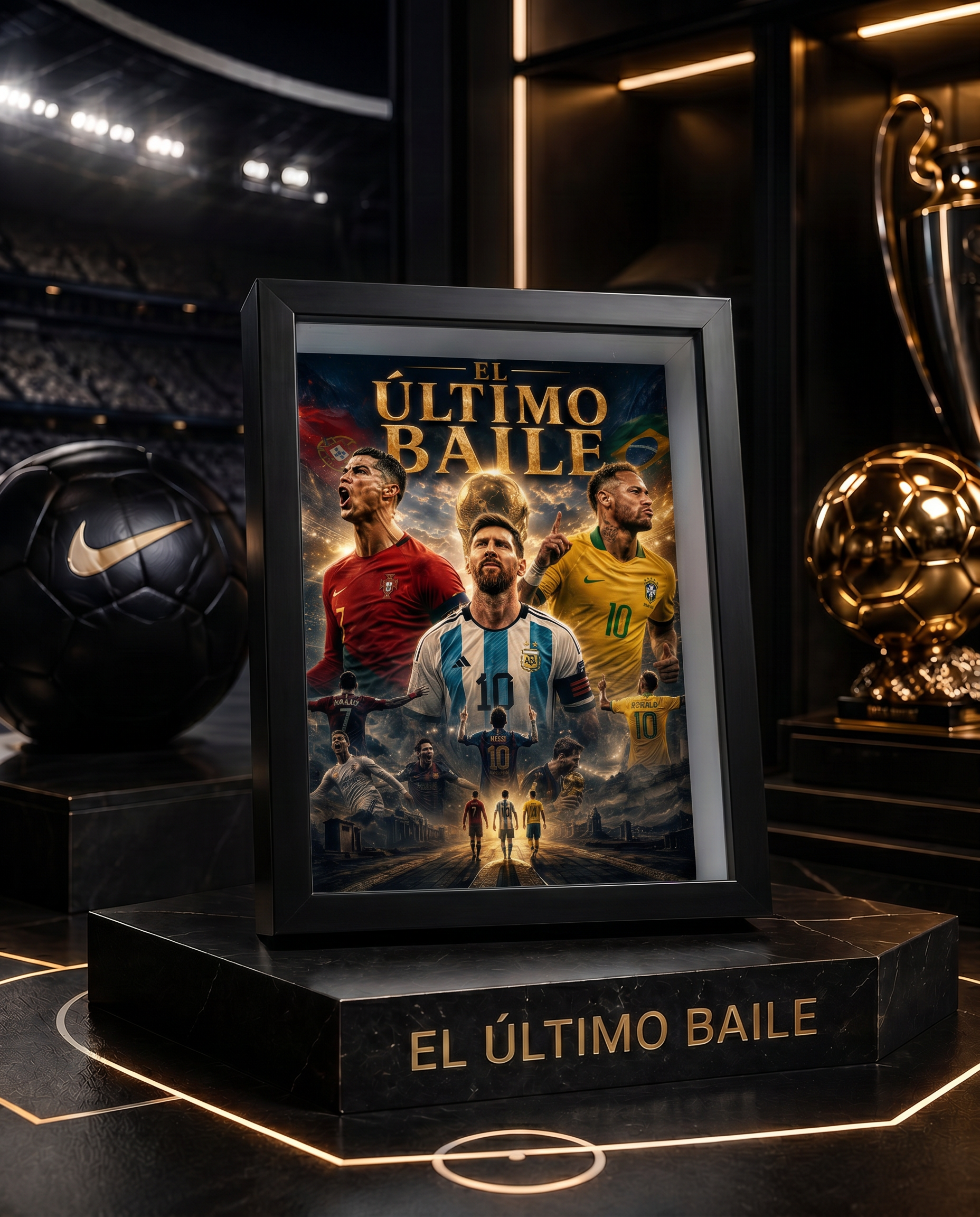El Último Baile | Póster Messi, Cristiano y Neymar 15x20