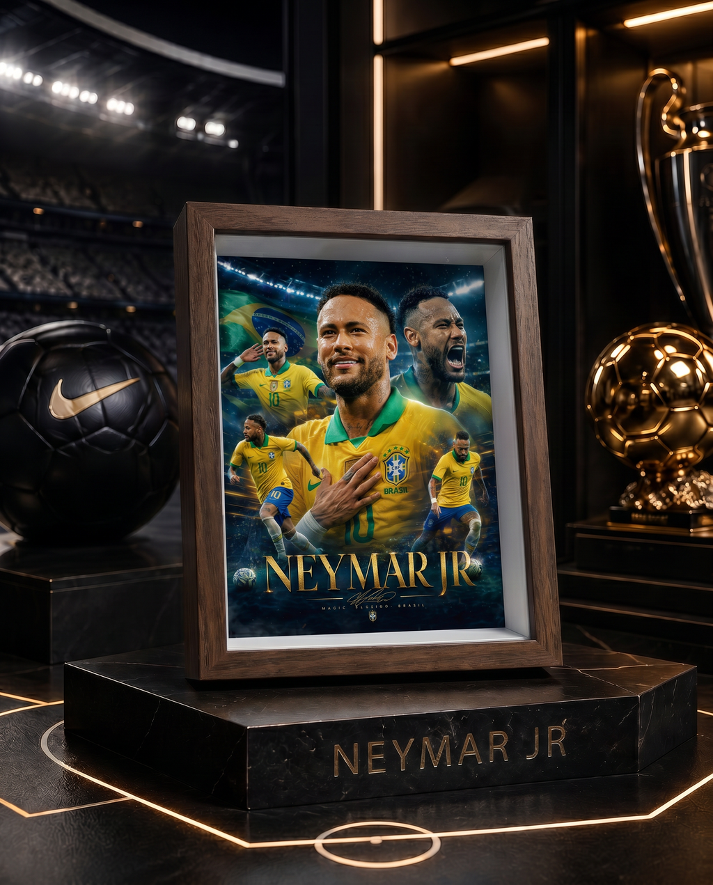 Neymar Jr Brasil | Póster Leyendas del Fútbol 15x20