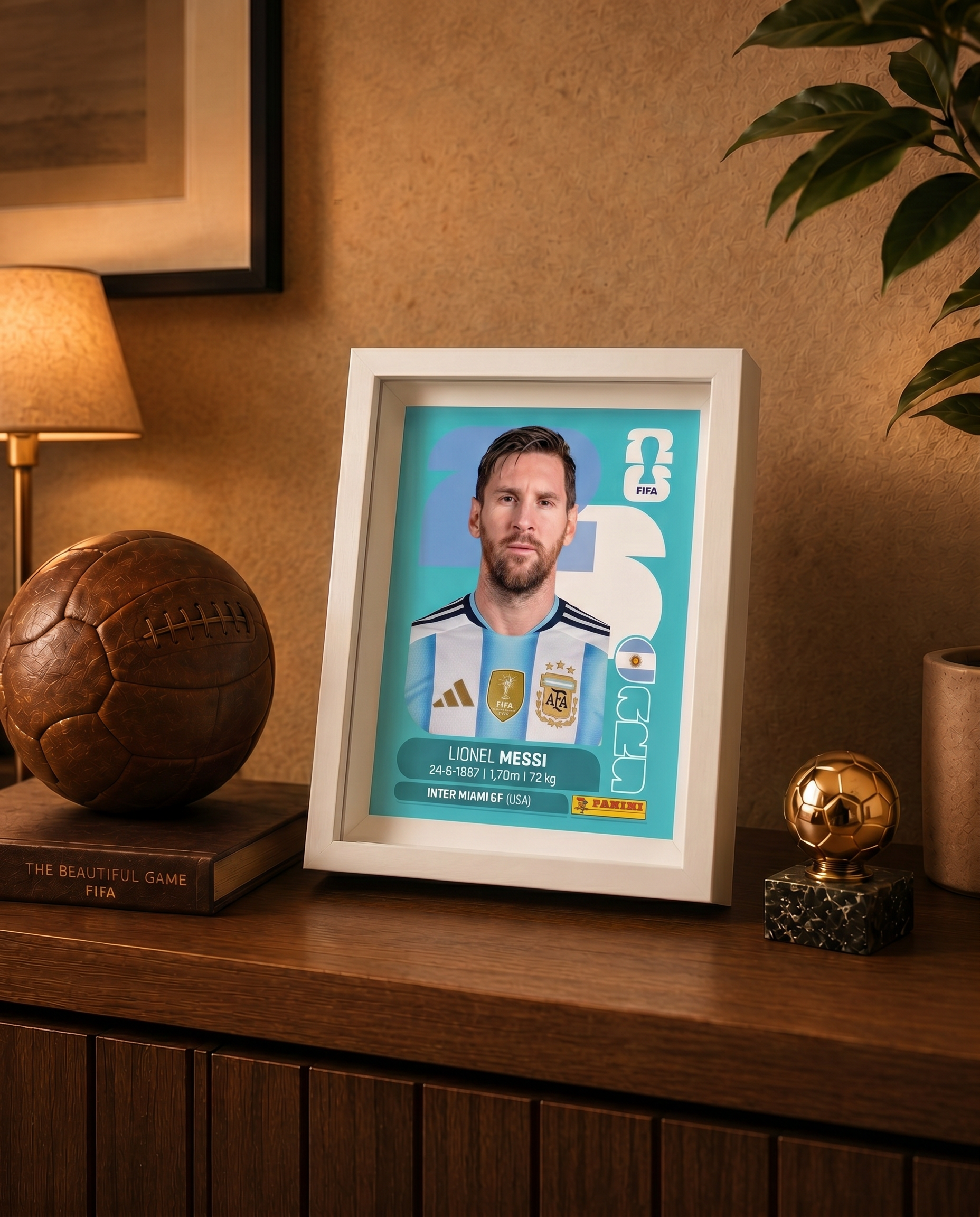 Lionel Messi Argentina | Lámina Mundial 2026 15x20
