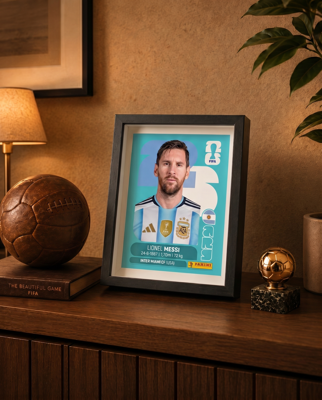 Lionel Messi Argentina | Lámina Mundial 2026 15x20
