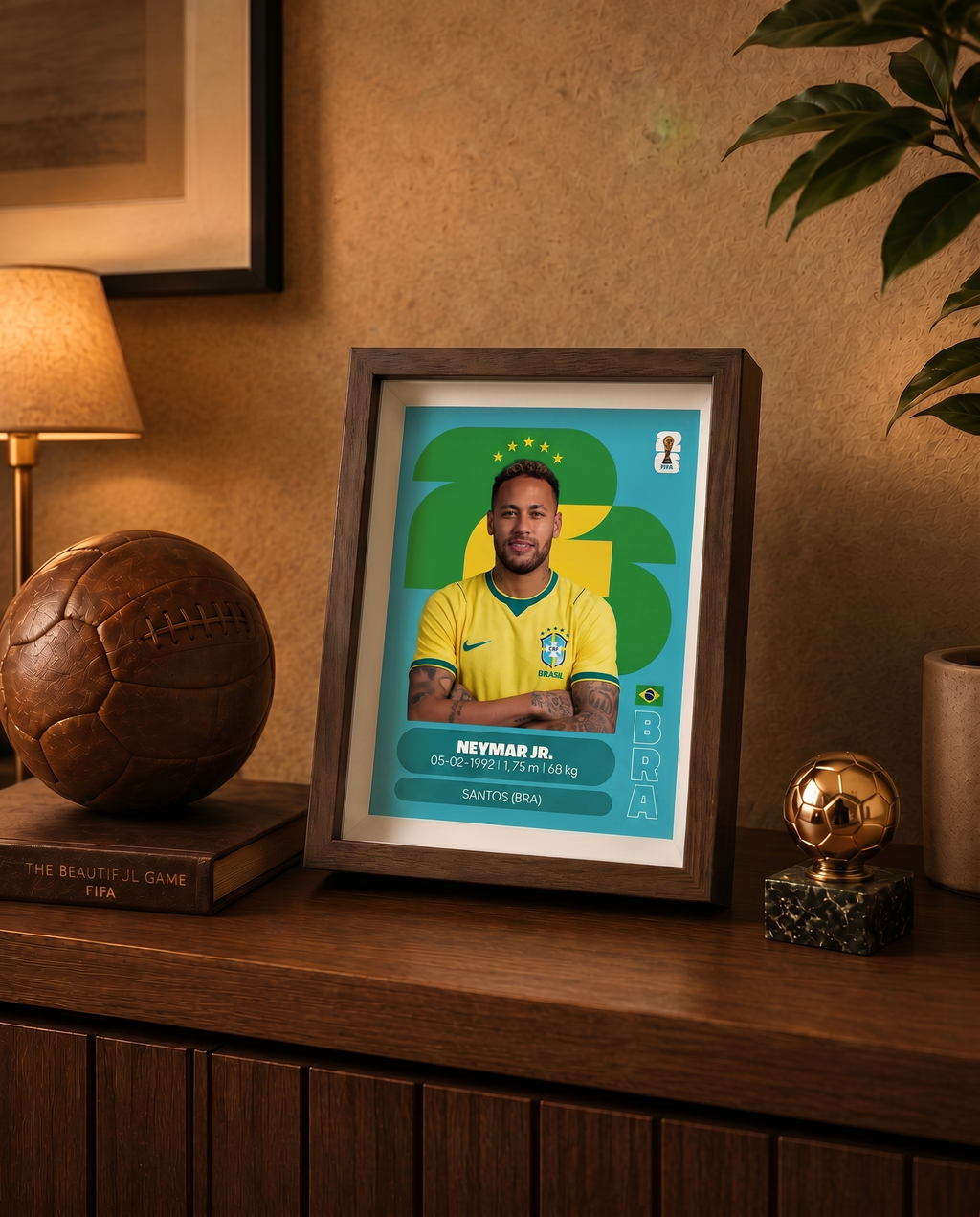 Neymar Jr Brasil | Lámina Mundial 2026 15x20